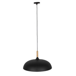 Alternative view of GLOBOSTAR® VALLETE 01258 Μοντέρνο Κρεμαστό Φωτιστικό Οροφής με Ντουί 1 x E27 AC 220-240V IP20 - Μαύρο & Μπεζ - Μ45 x Π45 x Υ27cm