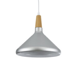 Alternative view of GLOBOSTAR® FELICITA 01277 Μοντέρνο Κρεμαστό Φωτιστικό Οροφής με Ντουί 1 x E27 AC 220-240V IP20 - Ασημί & Μπεζ - Μ30 x Π30 x Υ25cm