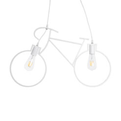 Alternative view of GLOBOSTAR® BIKE 01300 Vintage Κρεμαστό Φωτιστικό Οροφής με Ντουί 2 x E27 AC 220-240V IP20 - Λευκό - Μ67 x Π3.5 x Υ41cm