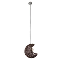 Alternative view of GLOBOSTAR® CRESCENT 01330 Vintage Κρεμαστό Φωτιστικό Οροφής με Ντουί 1 x E27 AC 220-240V IP20 - Καφέ - Μ30 x Π20 x Υ35cm