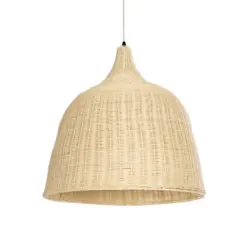 GLOBOSTAR® BAHAMAS 01370 Boho Κρεμαστό Φωτιστικό Οροφής με Ντουί 1 x E27 AC 220-240V IP20 - Μπεζ - Μ60 x Π60 x Υ60cm