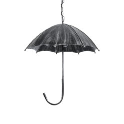 Alternative view of GLOBOSTAR® UMBRELLA 01407 Vintage Κρεμαστό Φωτιστικό Οροφής με Ντουί 5 x E27 AC 220-240V IP20 - Ασημί - Μ60 x Π60 x Y65cm