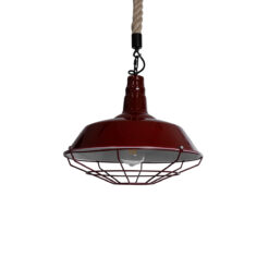 Alternative view of GLOBOSTAR® CRANE 01410 Vintage Κρεμαστό Φωτιστικό Οροφής με Ντουί 1 x E27 AC 220-240V IP20 - Κόκκινο & Μπεζ - Μ36 x Π36 x Υ31cm
