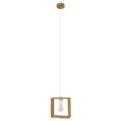 Alternative view of GLOBOSTAR® ELISE 01428 Μοντέρνο Κρεμαστό Φωτιστικό Οροφής με Ντουί 1 x E27 AC 220-240V IP20 - Μπεζ & Λευκό - Μ8 x Π8 x Υ23cm