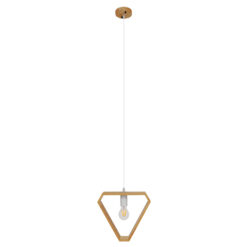 Alternative view of GLOBOSTAR® ELISE 01430 Μοντέρνο Κρεμαστό Φωτιστικό Οροφής με Ντουί 1 x E27 AC 220-240V IP20 - Μπεζ & Λευκό - Μ29 x Π8 x Υ28cm