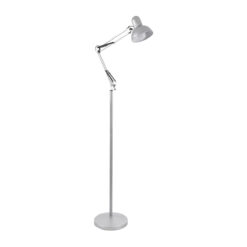 Alternative view of GLOBOSTAR® AUDREY 01469 Vintage Επιδαπέδιο Φωτιστικό με Ντουί 1 x E27 AC 220-240V IP20 - Ασημί - Μ15 x Π15 x Υ190cm