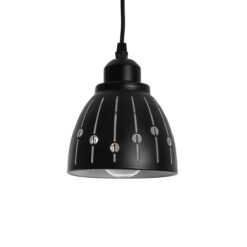 Alternative view of GLOBOSTAR® COOLIE 01476 Μοντέρνο Κρεμαστό Φωτιστικό Οροφής με Ντουί 1 x E27 AC 220-240V IP20 - Μαύρο & Ασημί - Μ12.5 x Π12.5 x Υ11.5cm