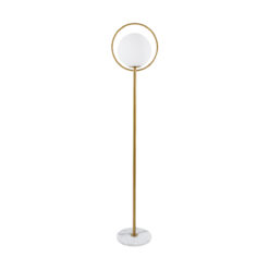 Alternative view of GLOBOSTAR® VERSAILLES 01543 Μοντέρνο Επιδαπέδιο Φωτιστικό με Ντουί 1 x E27 AC 220-240V IP20 - Χρυσό & Λευκό - Μ35 x Π35 x Υ170cm