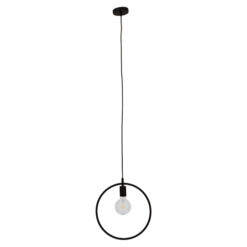 Alternative view of GLOBOSTAR® OMICRON 01578 Μοντέρνο Κρεμαστό Φωτιστικό Οροφής με Ντουί 1 x E27 AC 220-240V IP20 - Μαύρο - Μ33 x Π4 x Υ33cm