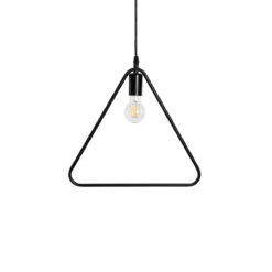 Alternative view of GLOBOSTAR® DELTA 01580 Μοντέρνο Κρεμαστό Φωτιστικό Οροφής με Ντουί 1 x E27 AC 220-240V IP20 - Μαύρο - Μ37 x Π4 x Υ33cm