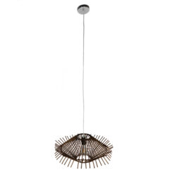 Alternative view of GLOBOSTAR® SASSO 01602 Boho Κρεμαστό Φωτιστικό Οροφής με Ντουί 1 x E27 AC 220-240V IP20 - Καφέ - Μ50 x Π50 x Y23cm