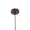 GLOBOSTAR® KAIRI 01623 Μοντέρνο Κρεμαστό Φωτιστικό Οροφής με Ντουί 1 x E27 AC 220-240V IP20 – Χάλκινο & Λευκό – Μ38 x Π38 x Y38cm
