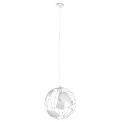 Alternative view of GLOBOSTAR® EARTH 01664 Vintage Κρεμαστό Φωτιστικό Οροφής με Ντουί 1 x E27 AC 220-240V IP20 - Λευκό - Μ40 x Π40 x Y40cm