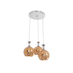 Alternative view of GLOBOSTAR® BOUQUET 01670 Μοντέρνο Κρεμαστό Φωτιστικό Οροφής με Ντουί 3 x E27 AC 220-240V IP20 - Πολύχρωμο - Μ46 x Π46 x Y23cm