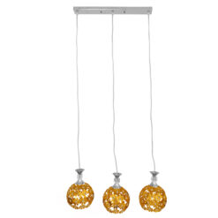 Alternative view of GLOBOSTAR® BOUQUET 01671 Μοντέρνο Κρεμαστό Φωτιστικό Οροφής με Ντουί 3 x E27 AC 220-240V IP20 - Πολύχρωμο - Μ64 x Π18 x Υ24cm