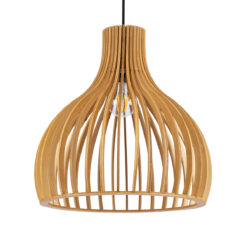 GLOBOSTAR® SCANDINAVIA 01697 Boho Κρεμαστό Φωτιστικό Οροφής με Ντουί 1 x E27 AC 220-240V IP20 - Μπεζ - Μ35 x Π35 x Υ35cm