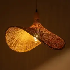 Alternative view of GLOBOSTAR® CUBA 01719 Boho Κρεμαστό Φωτιστικό Οροφής με Ντουί 1 x E27 AC 220-240V IP20 - Μπεζ - Μ53 x Π42 x Υ32cm