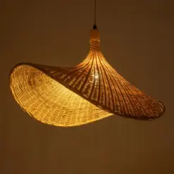 Alternative view of GLOBOSTAR® CUBA 01721 Boho Κρεμαστό Φωτιστικό Οροφής με Ντουί 1 x E27 AC 220-240V IP20 - Μπεζ - Μ64 x Π48 x Υ41cm