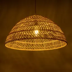 Alternative view of GLOBOSTAR® COMORES 01728 Boho Κρεμαστό Φωτιστικό Οροφής με Ντουί 1 x E27 AC 220-240V IP20 - Μπεζ - Μ60 x Π60 x Y30cm