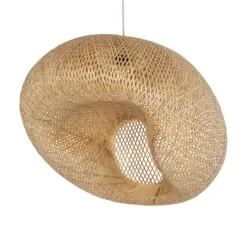 GLOBOSTAR® CARIBBEAN 01784 Μοντέρνο Κρεμαστό Φωτιστικό Οροφής με Ντουί 1 x E27 AC 220-240V IP20 - Μπεζ - Μ82 x Π72 x Υ52cm