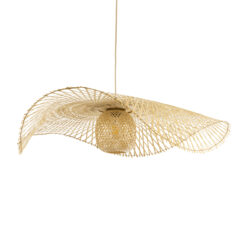 Alternative view of GLOBOSTAR® CINNABAR 01838 Boho Κρεμαστό Φωτιστικό Οροφής με Ντουί 1 x E27 AC 220-240V IP20 - Μπεζ - Μ100 x Π100 x Υ21cm