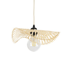 Alternative view of GLOBOSTAR® MELEMELE 01839 Boho Κρεμαστό Φωτιστικό Οροφής με Ντουί 1 x E27 AC 220-240V IP20 - Μπεζ - Μ35 x Π35 x Υ4cm