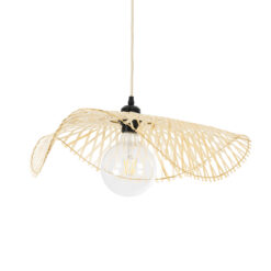 Alternative view of GLOBOSTAR® MELEMELE 01840 Boho Κρεμαστό Φωτιστικό Οροφής με Ντουί 1 x E27 AC 220-240V IP20 - Μπεζ - Μ50 x Π50 x Υ7cm