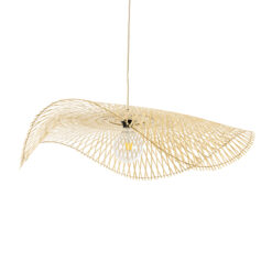 Alternative view of GLOBOSTAR® MELEMELE 01842 Boho Κρεμαστό Φωτιστικό Οροφής με Ντουί 1 x E27 AC 220-240V IP20 - Μπεζ - Μ100 x Π100 x Υ12cm