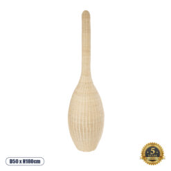 GLOBOSTAR® PARADIS 01846 Boho Επιδαπέδιο Φωτιστικό με Ντουί 1 x E27 AC 220-240V IP20 - Μπεζ - Μ50 x Π50 x Υ180cm