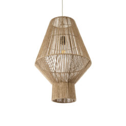 Alternative view of GLOBOSTAR® CAYMAN 01853 Boho Κρεμαστό Φωτιστικό Οροφής με Ντουί 1 x E27 AC 220-240V IP20 - Μπεζ - Μ40 x Π40 x Υ60cm