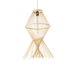 Alternative view of GLOBOSTAR® YOSHI 01928 Boho Κρεμαστό Φωτιστικό Οροφής με Ντουί 1 x E27 AC 220-240V IP20 - Μπεζ - Μ35 x Π35 x Υ60cm