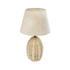 Alternative view of GLOBOSTAR® HASUMI 01956 Boho Επιτραπέζιο Φωτιστικό Πορτατίφ με Ντουί 1 x E27 AC 220-240V IP20 - Μπεζ - Μ23 x Π23 x Υ40cm