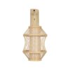 GLOBOSTAR® TULUM 01971 Boho Φωτιστικό Τοίχου – Απλίκα με Ντουί 1 x E27 AC 220-240V IP20 – Μπεζ – Μ24 x Π32 x Υ55cm