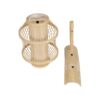 GLOBOSTAR® TULUM 01971 Boho Φωτιστικό Τοίχου – Απλίκα με Ντουί 1 x E27 AC 220-240V IP20 – Μπεζ – Μ24 x Π32 x Υ55cm
