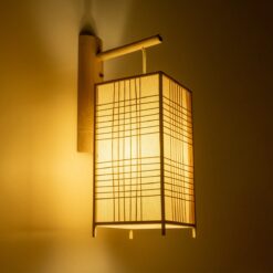 GLOBOSTAR® KOMO 01976 Boho Φωτιστικό Τοίχου – Απλίκα με Ντουί 1 x E27 AC 220-240V IP20 – Μπεζ – Μ20 x Π30 x Υ60cm