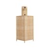 GLOBOSTAR® KOMO 01976 Boho Φωτιστικό Τοίχου – Απλίκα με Ντουί 1 x E27 AC 220-240V IP20 – Μπεζ – Μ20 x Π30 x Υ60cm