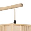 GLOBOSTAR® KOMO 01976 Boho Φωτιστικό Τοίχου – Απλίκα με Ντουί 1 x E27 AC 220-240V IP20 – Μπεζ – Μ20 x Π30 x Υ60cm