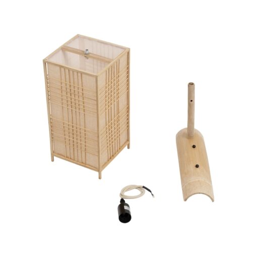 GLOBOSTAR® KOMO 01976 Boho Φωτιστικό Τοίχου – Απλίκα με Ντουί 1 x E27 AC 220-240V IP20 – Μπεζ – Μ20 x Π30 x Υ60cm