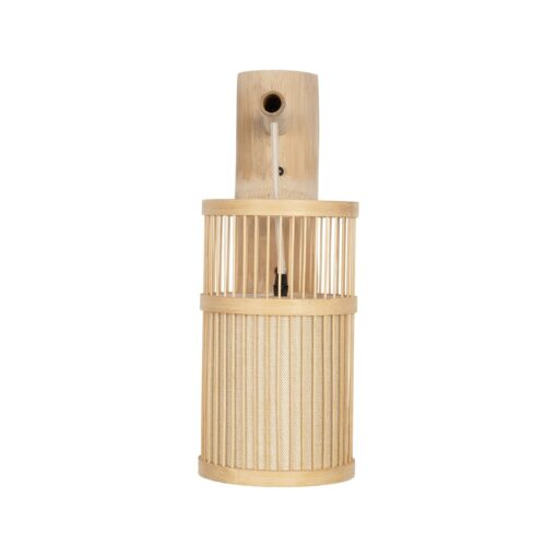GLOBOSTAR® TULUM 01978 Boho Φωτιστικό Τοίχου – Απλίκα με Ντουί 1 x E27 AC 220-240V IP20 – Μπεζ – Μ16 x Π26.5 x Υ47cm