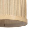 GLOBOSTAR® TULUM 01978 Boho Φωτιστικό Τοίχου – Απλίκα με Ντουί 1 x E27 AC 220-240V IP20 – Μπεζ – Μ16 x Π26.5 x Υ47cm