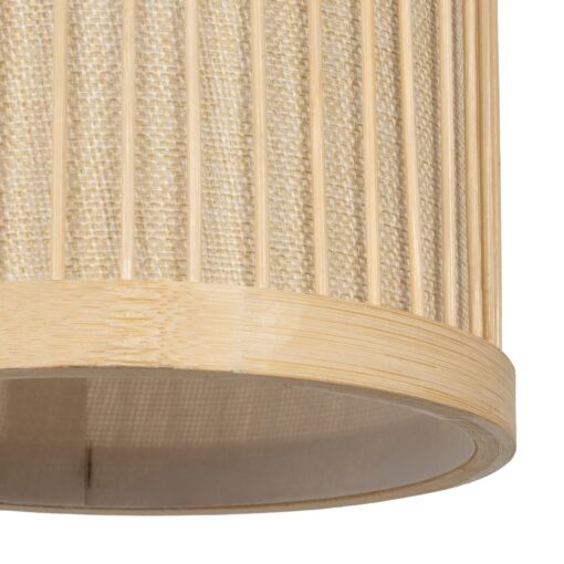 GLOBOSTAR® TULUM 01978 Boho Φωτιστικό Τοίχου – Απλίκα με Ντουί 1 x E27 AC 220-240V IP20 – Μπεζ – Μ16 x Π26.5 x Υ47cm