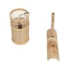 GLOBOSTAR® TULUM 01978 Boho Φωτιστικό Τοίχου – Απλίκα με Ντουί 1 x E27 AC 220-240V IP20 – Μπεζ – Μ16 x Π26.5 x Υ47cm