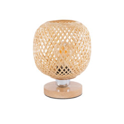 Alternative view of GLOBOSTAR® KERRY 01981 Boho Επιτραπέζιο Φωτιστικό Πορτατίφ με Ντουί 1 x E27 AC 220-240V IP20 - Μπεζ - Μ18 x Π18 x Υ25cm