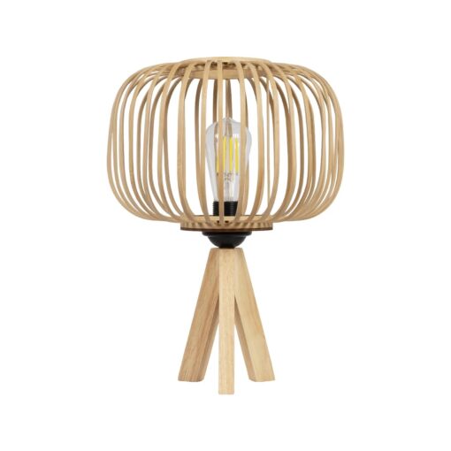 GLOBOSTAR® CHORD 01990 Boho Επιτραπέζιο Φωτιστικό Πορτατίφ με Ντουί 1 x E27 AC 220-240V IP20 – Μπεζ – Μ31 x Π31 x Υ43cm