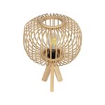 GLOBOSTAR® CHORD 01990 Boho Επιτραπέζιο Φωτιστικό Πορτατίφ με Ντουί 1 x E27 AC 220-240V IP20 – Μπεζ – Μ31 x Π31 x Υ43cm