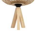 GLOBOSTAR® CHORD 01990 Boho Επιτραπέζιο Φωτιστικό Πορτατίφ με Ντουί 1 x E27 AC 220-240V IP20 – Μπεζ – Μ31 x Π31 x Υ43cm