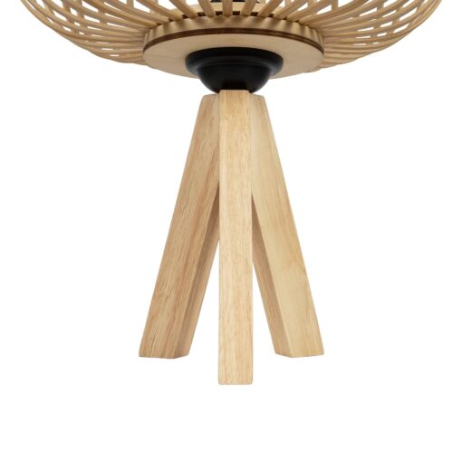 GLOBOSTAR® CHORD 01990 Boho Επιτραπέζιο Φωτιστικό Πορτατίφ με Ντουί 1 x E27 AC 220-240V IP20 – Μπεζ – Μ31 x Π31 x Υ43cm