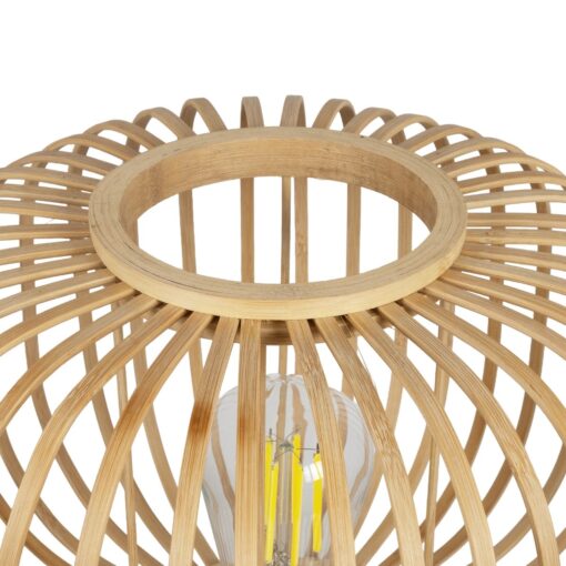 GLOBOSTAR® CHORD 01990 Boho Επιτραπέζιο Φωτιστικό Πορτατίφ με Ντουί 1 x E27 AC 220-240V IP20 – Μπεζ – Μ31 x Π31 x Υ43cm
