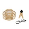 GLOBOSTAR® TULUM 01991 Boho Επιτραπέζιο Φωτιστικό Πορτατίφ με Ντουί 1 x E27 AC 220-240V IP20 – Μπεζ – Μ30 x Π30 x Υ41cm