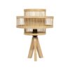 GLOBOSTAR® TULUM 01991 Boho Επιτραπέζιο Φωτιστικό Πορτατίφ με Ντουί 1 x E27 AC 220-240V IP20 – Μπεζ – Μ30 x Π30 x Υ41cm